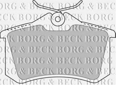 BORG & BECK bbp1778 -  Комплект тормозных колодок, дисковый тормоз